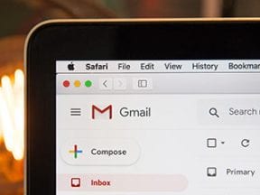 Image of a smartphone screen with a prominent Gmail icon