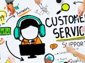 Illustration of a customer service concept