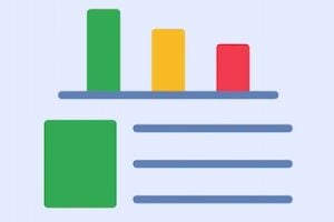 Illustration of a column chart