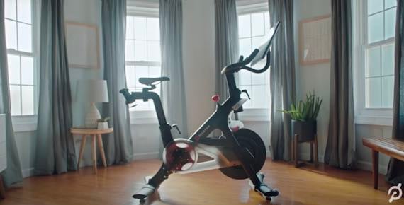 Screenshot of YouTube video: An Inside Look at the Peloton Bike.