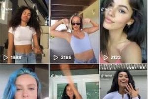 Screenshot of TikTok video page