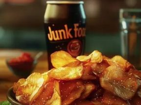 Photo of fried food on a restaraunt table