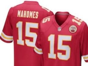 Image of a football jersey from Fanatics