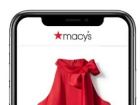 Screenshot of an email of a smartphone from Macy's