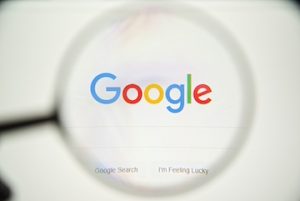 Image of Google logo on a computer screen