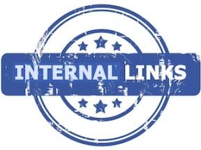 Illustration of stamp that reads "internal links"