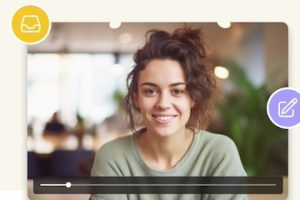 Screenshot from Parrot of a female on a virtual meeting