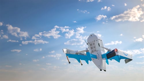 Photo of an Amazon Prime Air drone