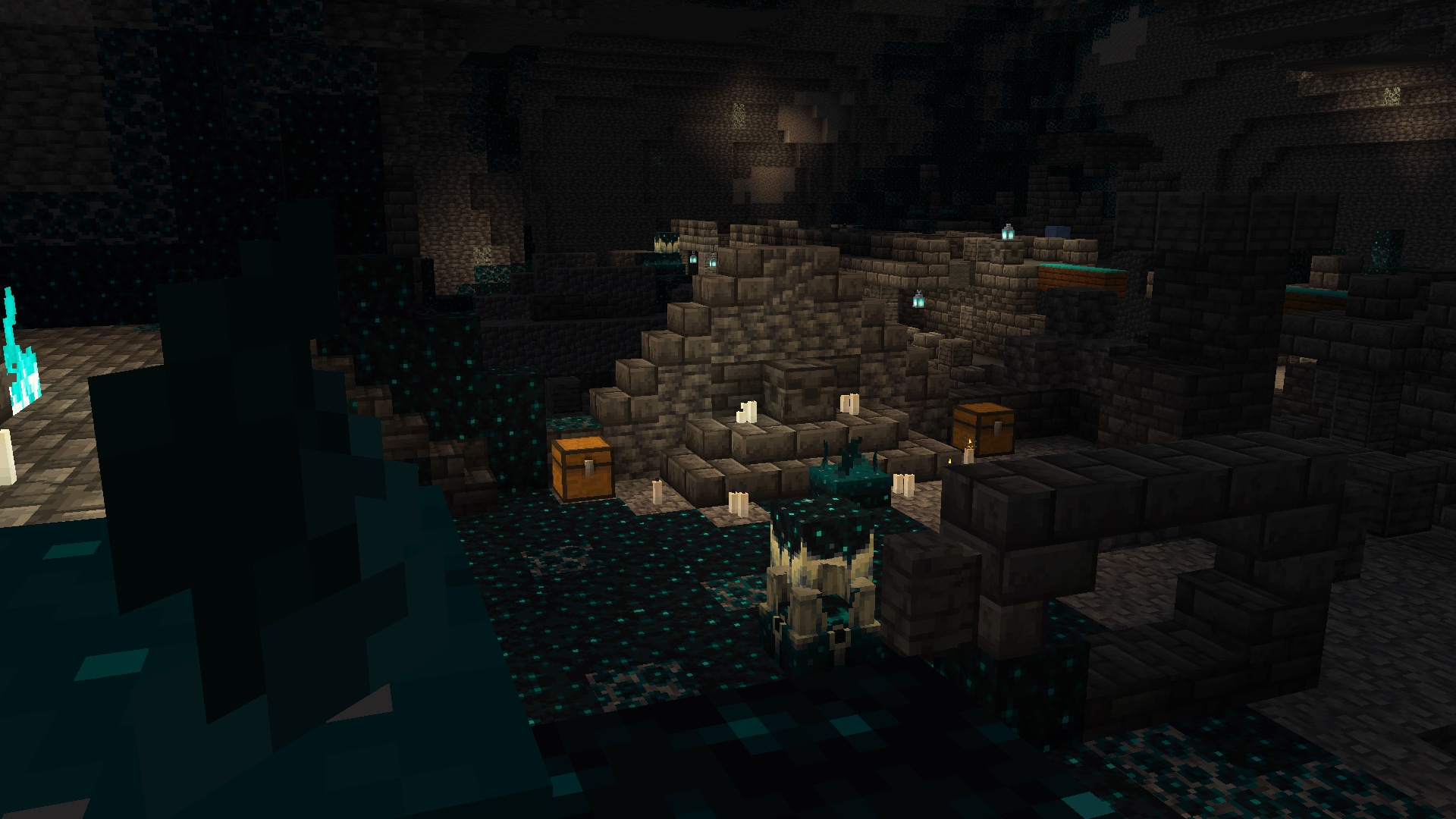En eldgammel underjordisk by i det dype mørke