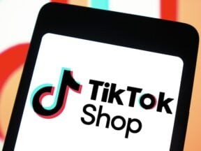 TikTok logo on smartphone