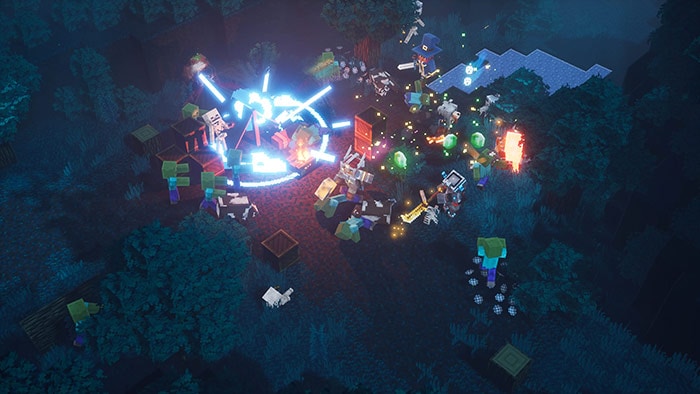 Minecraft Dungeons mob battle