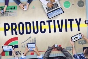 Illustration of the word "Productivity"