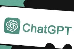 ChatGPT logo on a smartphone screen