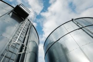 Photo of oil refinery storare tanks