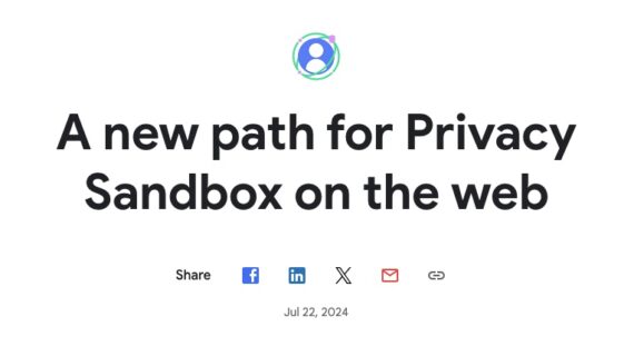 Screenshot of the post headlined "A new path for Privacy Sandbox on the web"