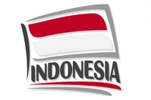 Illustration of Indonesia flag