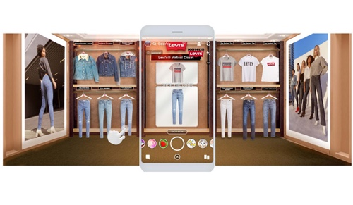 Screenshot on a phone of Kohl's Virtual Closet