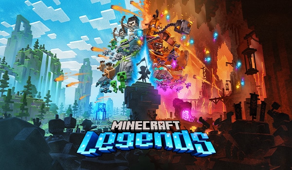 Arte principal do Minecraft Legends