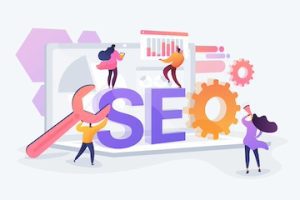 SEO optimization concept vector illustration