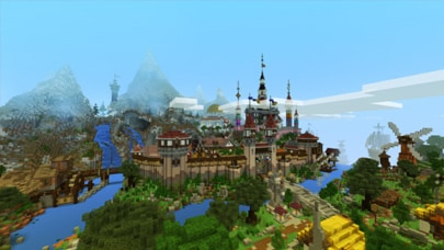Castle build in Minecraft