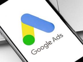 Google Ads logo on a smartphone screen