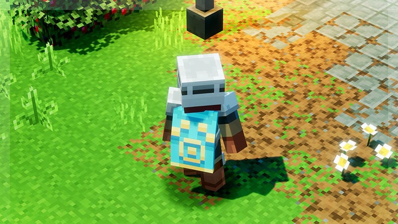 Minecraft character with Fauna Faire cape