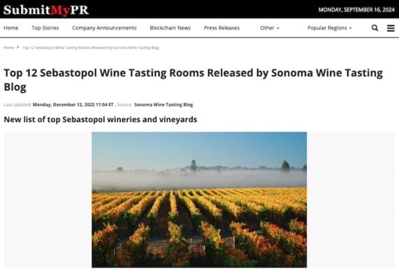 Sebastopol Wine Tasting