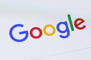 Google logo on a smartphone screen