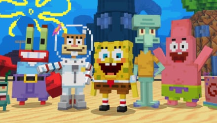 SpongeBob Squarepants created in Minecraft