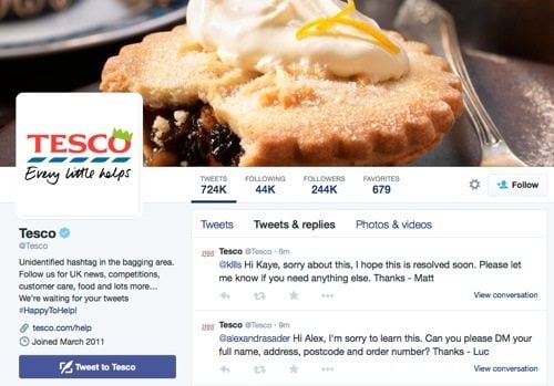 Tesco on Twitter