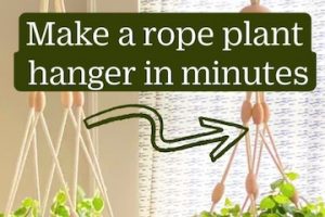 Sample Etsy pin showing how to make a rope hanger