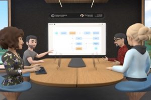 Screen capture from Facebook's Horizon Workrooms