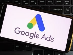 Google Ads logo on a smartphone screen